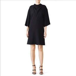 IRO Tonight Pleated Crepe Black Dress 36